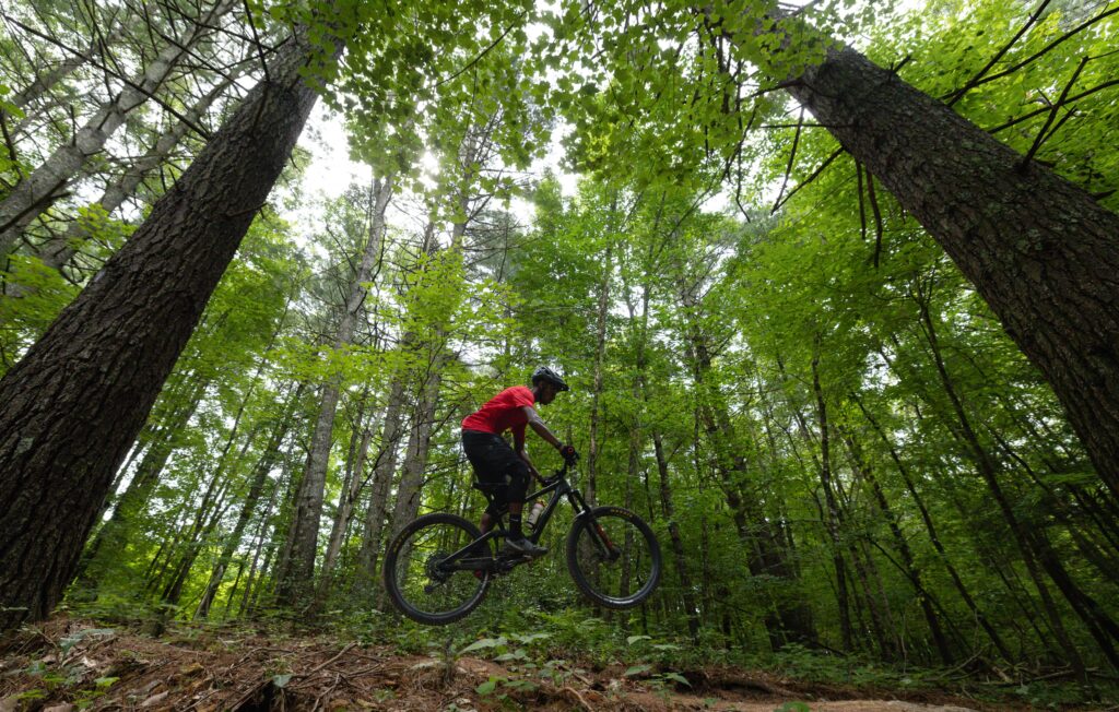 Jumping in the George Washington National Forest by Bike